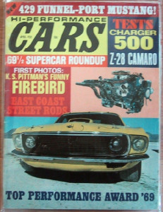 HI PERFORMANCE CARS 1969 APR - MOTION MILLS, BOSS 9, CHARGER 500, Z-28